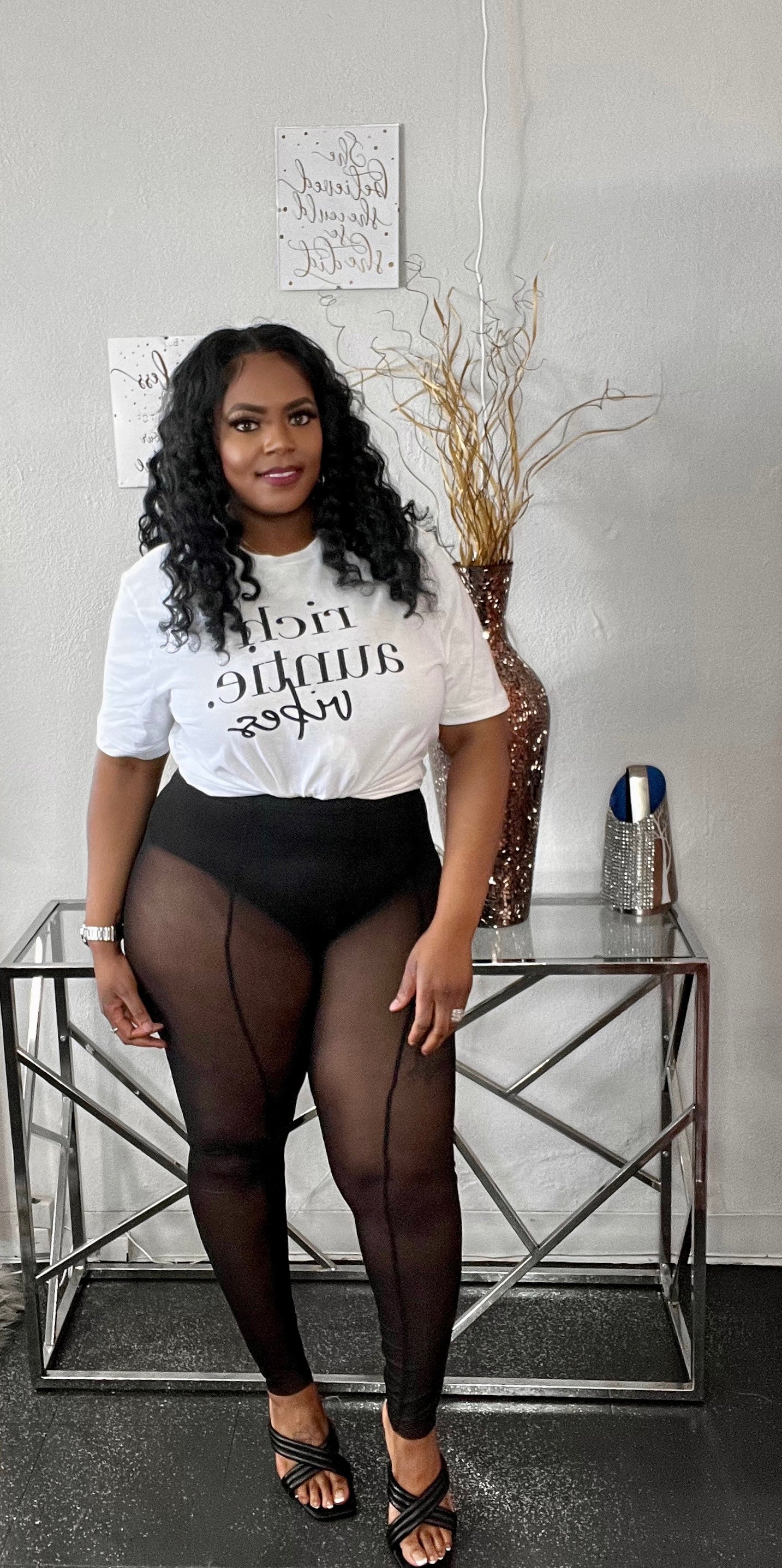 Rich Auntie Vibes Graphic T Plus Size Juslavish Boutique