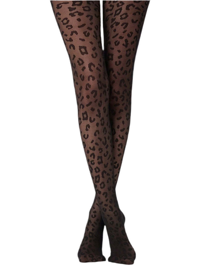 LEOPARD PRINT PANTY HOSE