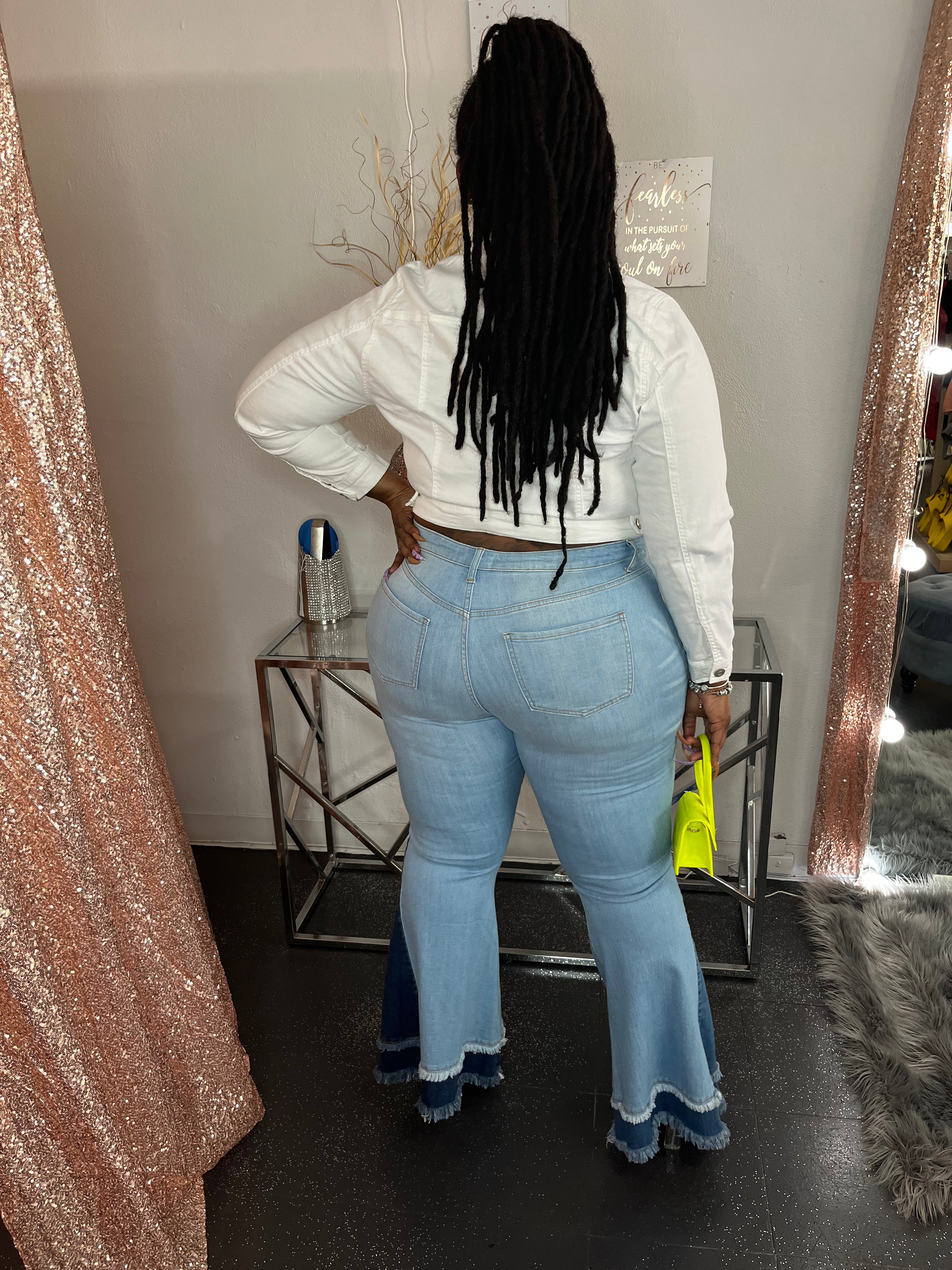 White Denim Jacket (Plus Size)