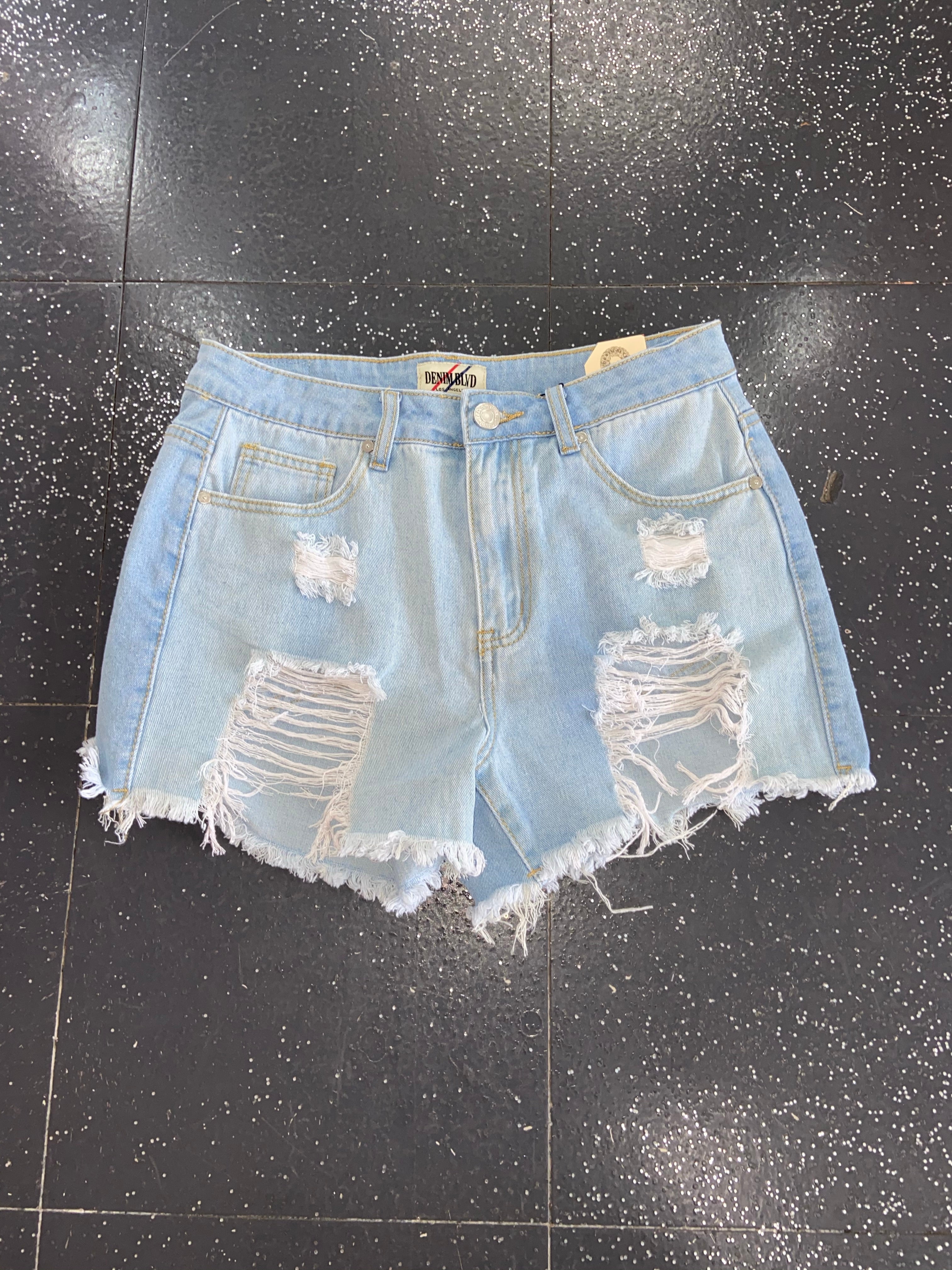 On The Edge Denim Shorts